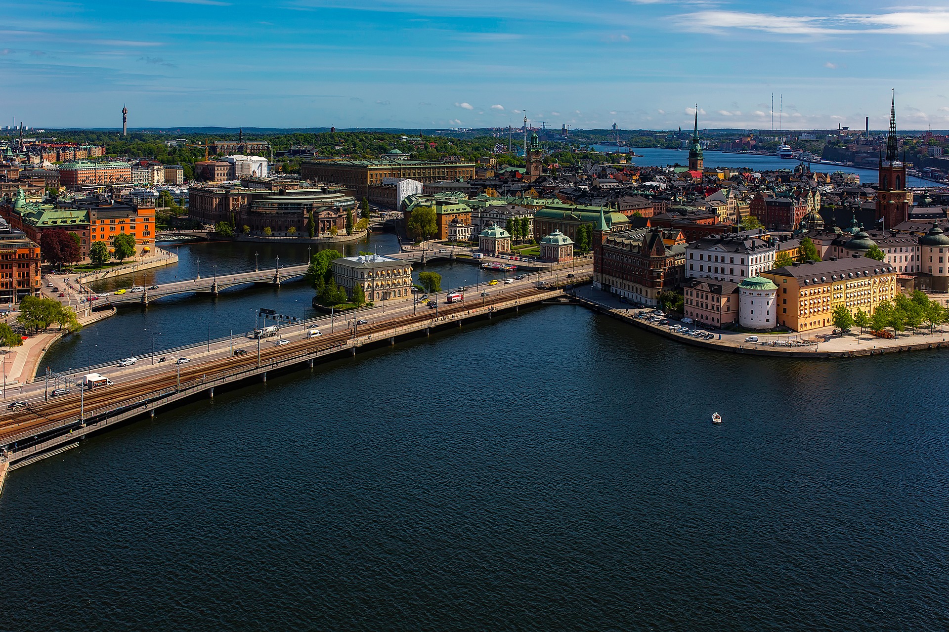 Scenic picture of Stockholm City